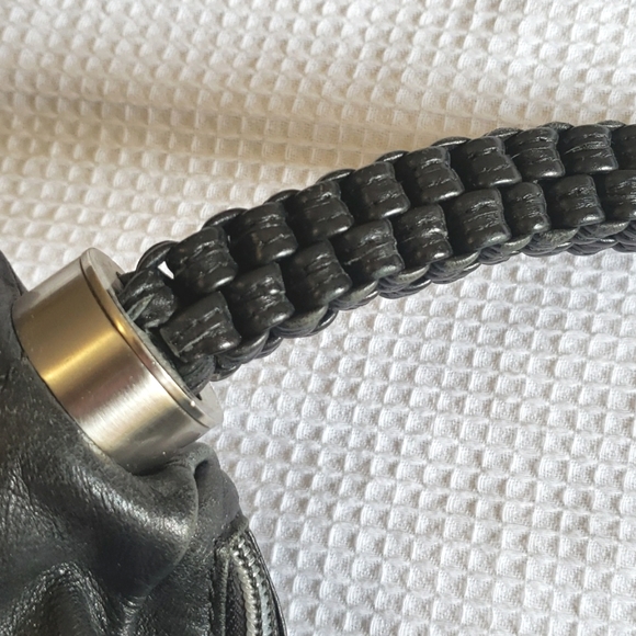 Dissona Italy Design Large Black Leather HOBO Tassel Shoulder Bag Handbag Purse - Picture 2 of 10